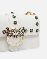 Kleine Umhängetasche Love Bag mit Nieten aus Perlmutt PINKO Galleria -  | Pinko