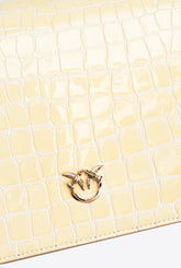 Classic Love Bag Click Kroko glänzend zweifarbig PINKO Galleria -  | Pinko
