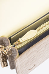 Classic Love Bag Click Kroko glänzend zweifarbig PINKO Galleria -  | Pinko