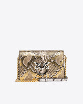 Mini Love Bag Click Metallic-Leder in Reptiloptik PINKO Galleria -  | Pinko