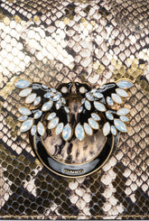 Mini Love Bag Click Metallic-Leder in Reptiloptik PINKO Galleria -  | Pinko