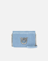 Umhängetasche Mini Love Bag aus glänzendem Reptilleder PINKO Galleria -  | Pinko