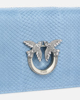 Umhängetasche Mini Love Bag aus glänzendem Reptilleder PINKO Galleria -  | Pinko