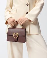 Mini handbag Love Bag Top Handle in leather -  | Pinko