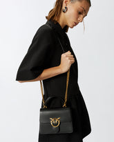 Mini handbag Love Bag Top Handle in leather -  | Pinko