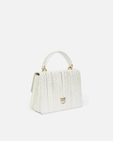 Handtasche aus laminiertem Reptilleder mit Schulterriemen und Henkel PINKO Galleria -  | Pinko