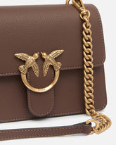 Kleine Handtasche Mini Love Bag Top Handle Light aus genarbtem Leder -  | Pinko