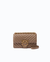 Small shoulder bag Love Bag One Chevron - Beige | Pinko