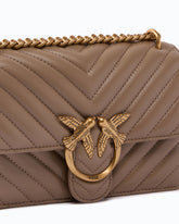 Small shoulder bag Love Bag One Chevron - Beige | Pinko