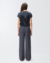 Bluse aus Satin mit kurzen Ärmeln -  | Pinko