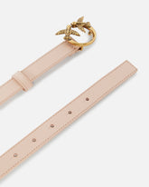 Schmaler Gürtel Love Birds aus Leder 2cm -  | Pinko
