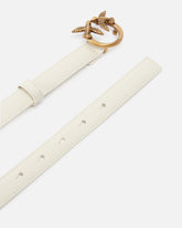 Schmaler Gürtel Love Birds aus Leder 2cm -  | Pinko