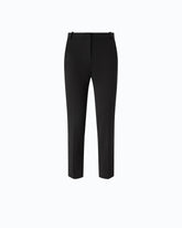 Cigarette trousers with pressed pleat - Black | Pinko