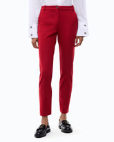 Long slim-fit trousers - Red | Pinko