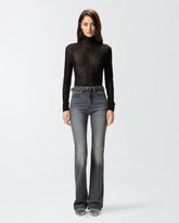 Grey denim flared jeans -  | Pinko