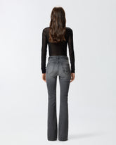 Grey denim flared jeans -  | Pinko