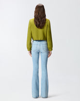 Light jeans with belt and Love Birds buckle -  | Pinko