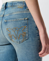 Skinny vintage stretch denim jeans -  | Pinko