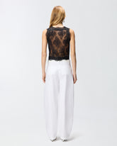 Floral Valenciennes lace vest -  | Pinko