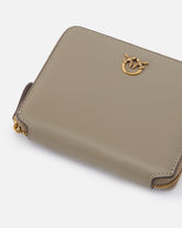 Quadratische Geldbörse aus Leder mit Rundumreißverschluss -  | Pinko