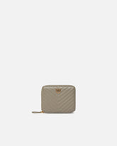 Square quilted nappa leather zip-around purse -  | Pinko