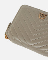 Square quilted nappa leather zip-around purse -  | Pinko