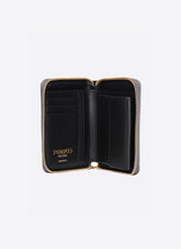 Quadratische Geldbörse mit Rundumreißverschluss in gestanzter Reptiloptik PINKO Galleria -  | Pinko