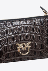 Kartenetui mit Kroko-Prägung PINKO Galleria -  | Pinko