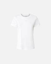 Short-sleeved T-shirt with embroidered logo -  | Pinko