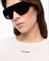 T-shirt with PINKO logo - White | Pinko