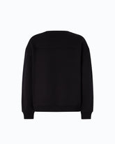 Sweatshirt with bejewelled Love Birds logo - Black | Pinko