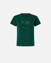 T-shirt with decorated Love Birds logo -  | Pinko