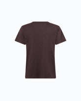 T-shirt with bejewelled Love Birds logo - Brown | Pinko