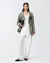 Ribbed vest top with birds logo -  | Pinko