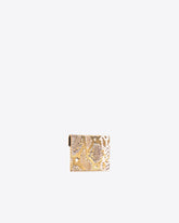 PINKO Galleria flat card holder in laminated reptile skin -  | Pinko