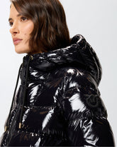 Hooded crystal nylon down jacket -  | Pinko