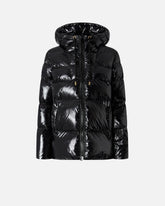 Hooded crystal nylon down jacket -  | Pinko