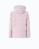Down jacket in water-repellent technical canvas - Pink | Pinko