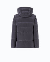 Down jacket in water-repellent technical canvas - Black | Pinko