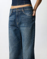 Wide-leg soft denim jeans -  | Pinko