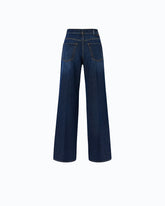 Wide-leg jeans with pressed creases -  | Pinko