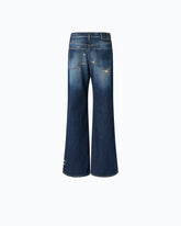 Wide-leg jeans with rips -  | Pinko