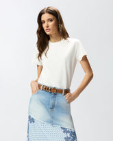 T-shirt with PINKO logo embroidery -  | Pinko