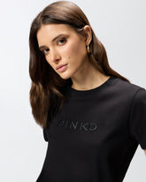 T-shirt with PINKO logo embroidery -  | Pinko