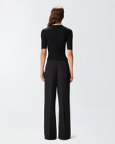 Halbarmpullover mit Logo aus Wolle -  | Pinko