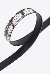 Schmaler Gürtel mit Schnalle Love Birds Reptil 2 cm PINKO Galleria -  | Pinko