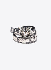 Schmaler Gürtel mit Schnalle Love Birds Reptil 2 cm PINKO Galleria -  | Pinko