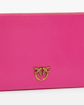 Horizontal Flat Bag in leather -  | Pinko