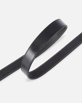 Tumbled leather belt with Love Birds detail, 2.5 cm -  | Pinko