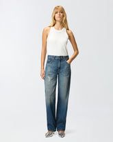 Balloon-fit jeans with extra-curve leg -  | Pinko